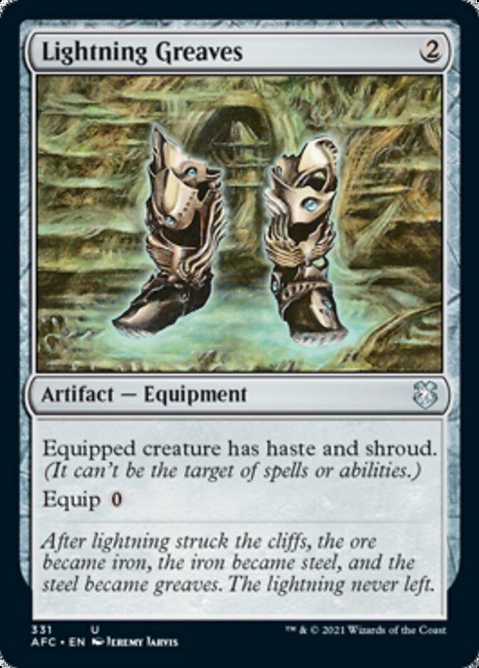 Lightning Greaves [Dungeons & Dragons: Adventures in the Forgotten Realms Commander] - Trinity Hobby