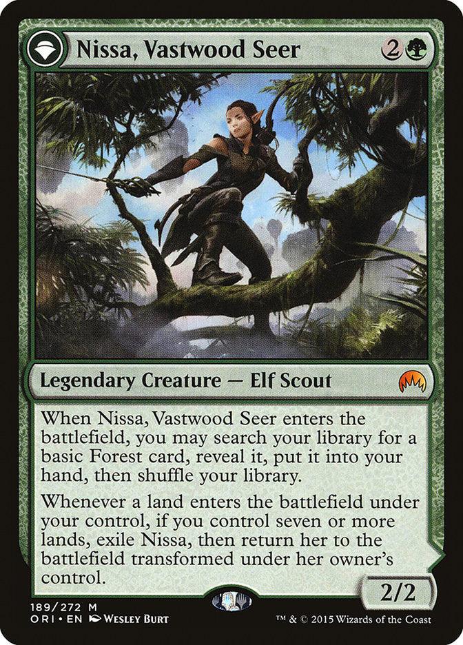Nissa, Vastwood Seer // Nissa, Sage Animist [Magic Origins] - Trinity Hobby