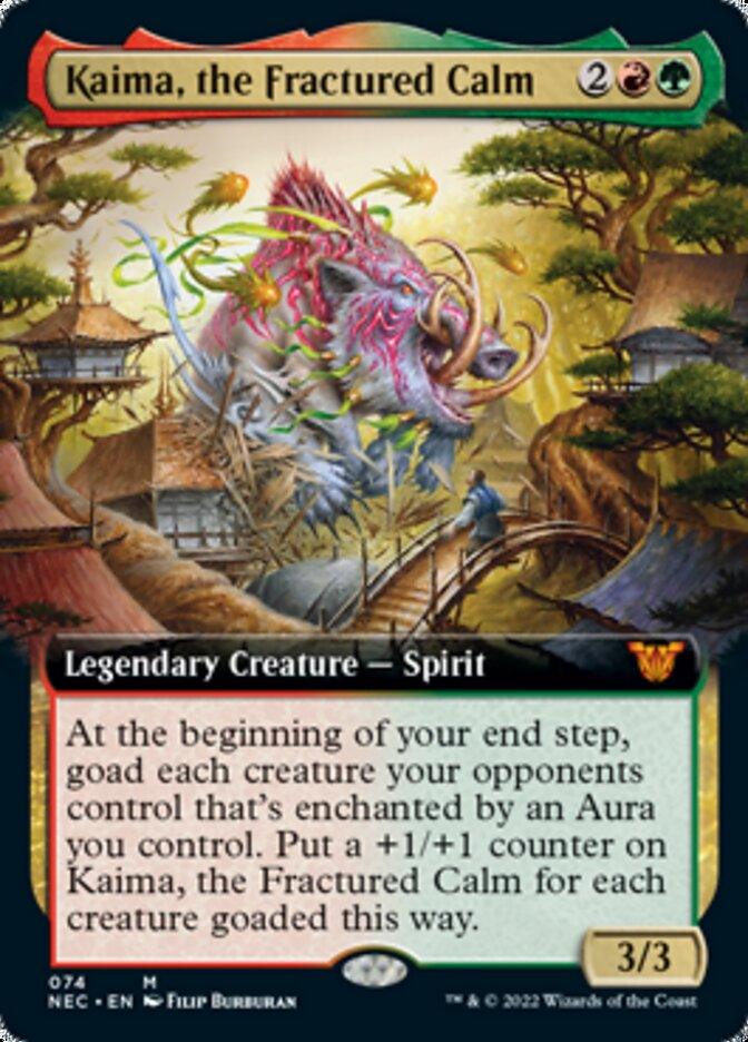 Kaima, the Fractured Calm (Extended Art) [Kamigawa: Neon Dynasty Commander] - Trinity Hobby