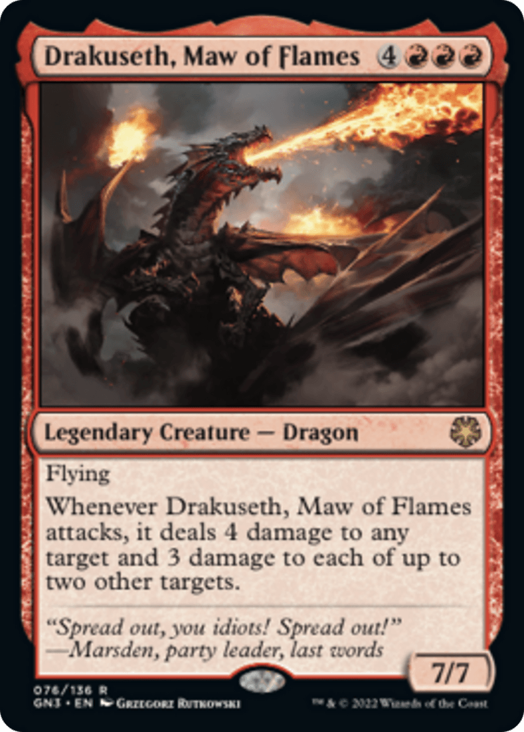 Drakuseth, Maw of Flames [Game Night: Free-for-All] - Trinity Hobby