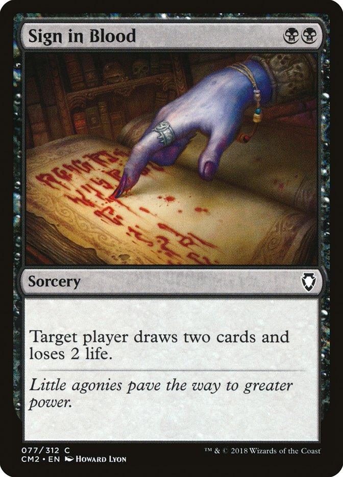 Sign in Blood [Commander Anthology Volume II] - Trinity Hobby