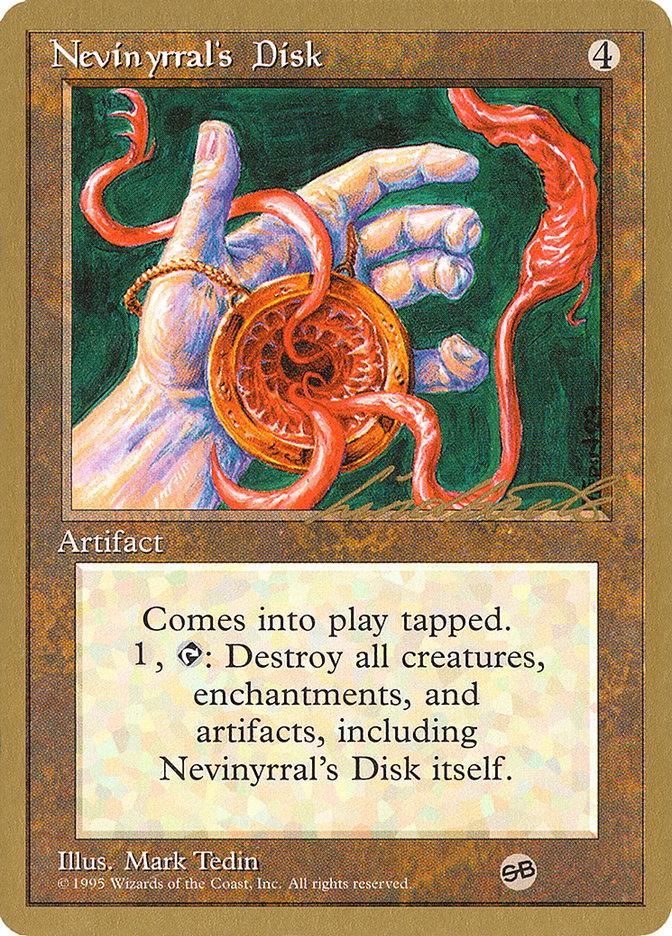 Nevinyrral's Disk (Leon Lindback) (SB) [Pro Tour Collector Set] - Trinity Hobby