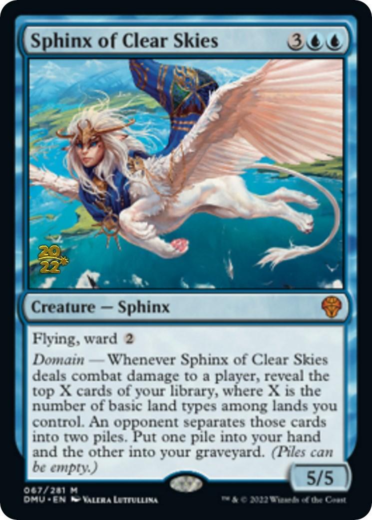 Sphinx of Clear Skies [Dominaria United Prerelease Promos] - Trinity Hobby