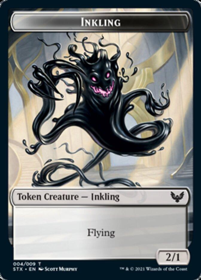 Inkling // Pest Double-Sided Token [Strixhaven: School of Mages Tokens] - Trinity Hobby