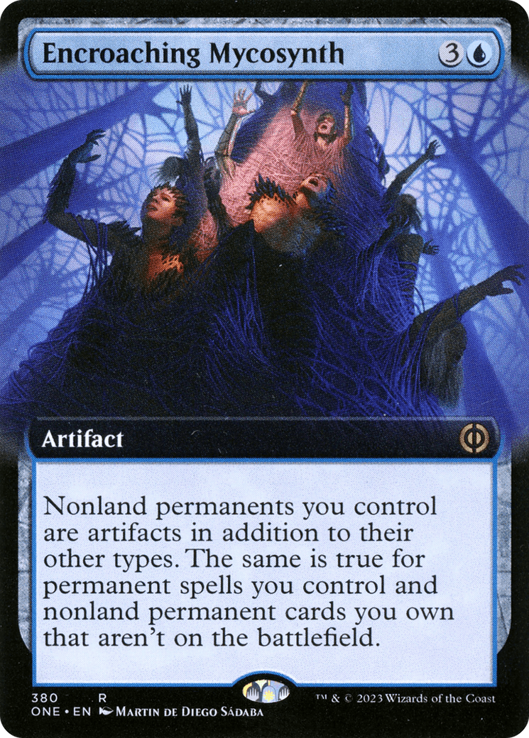 Encroaching Mycosynth (Extended Art) [Phyrexia: All Will Be One] - Trinity Hobby