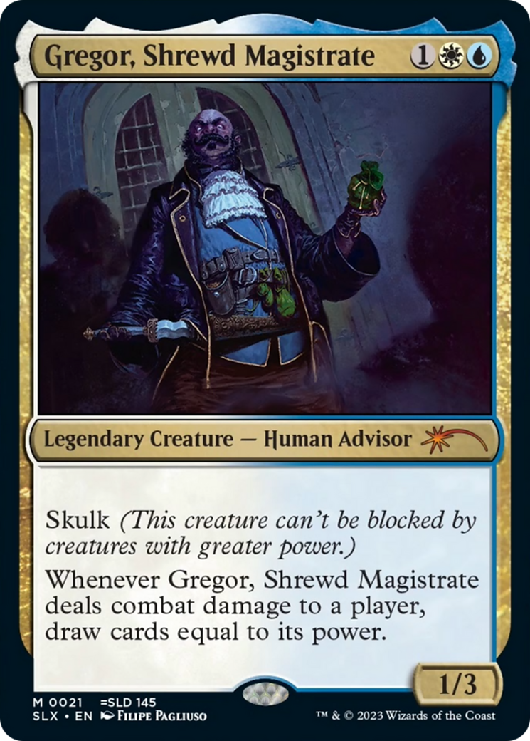 Gregor, Shrewd Magistrate [Secret Lair: Universes Within] - Trinity Hobby