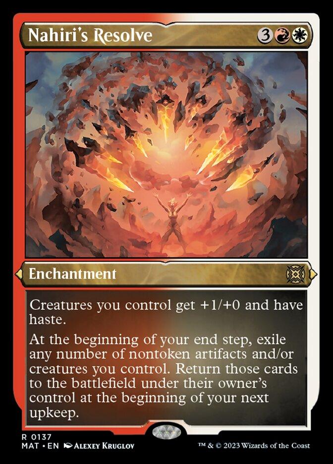 Nahiri's Resolve (Foil Etched) [March of the Machine: The Aftermath] - Trinity Hobby