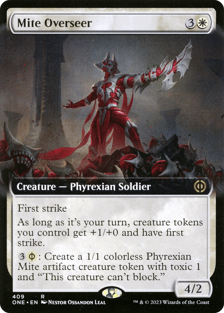 Mite Overseer (Extended Art) [Phyrexia: All Will Be One] - Trinity Hobby