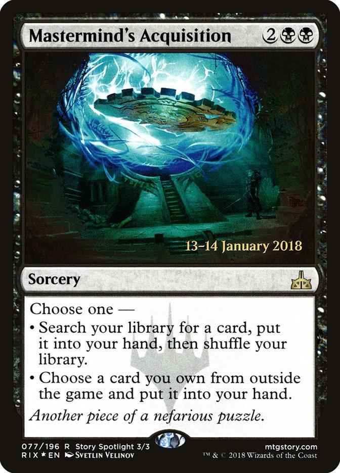 Mastermind's Acquisition [Rivals of Ixalan Prerelease Promos] - Trinity Hobby
