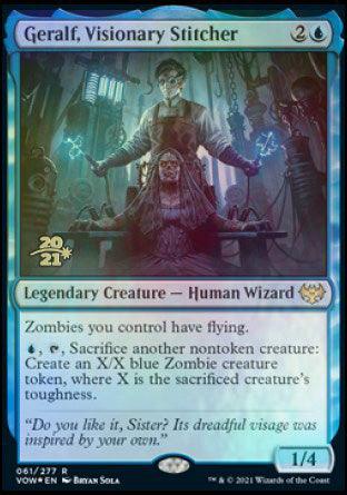 Geralf, Visionary Stitcher [Innistrad: Crimson Vow Prerelease Promos] - Trinity Hobby