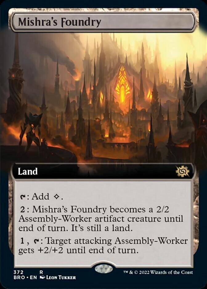 Mishra's Foundry (Extended Art) [The Brothers' War] - Trinity Hobby