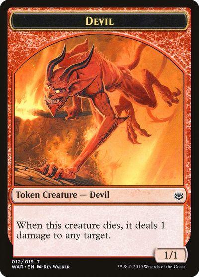 Devil // Satyr Double-Sided Token [Challenger Decks 2020 Tokens] - Trinity Hobby