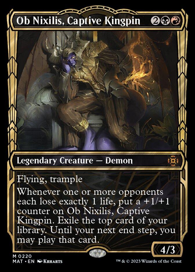 Ob Nixilis, Captive Kingpin (Showcase Halo Foil) [March of the Machine: The Aftermath] - Trinity Hobby