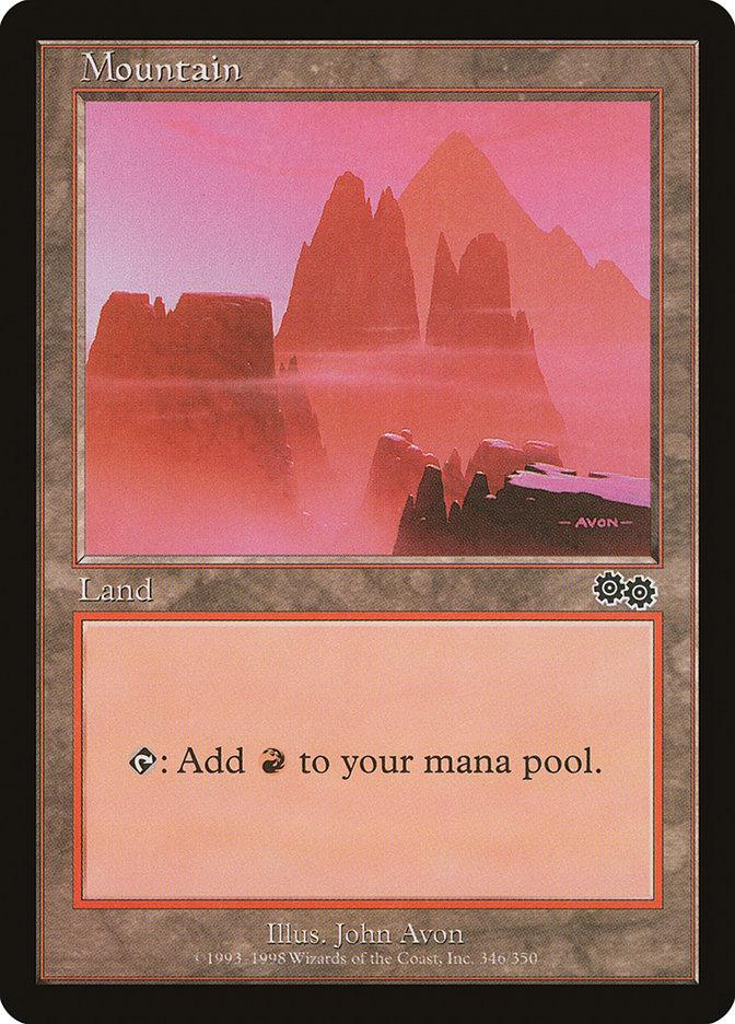 Mountain (346) [Urza's Saga] - Trinity Hobby