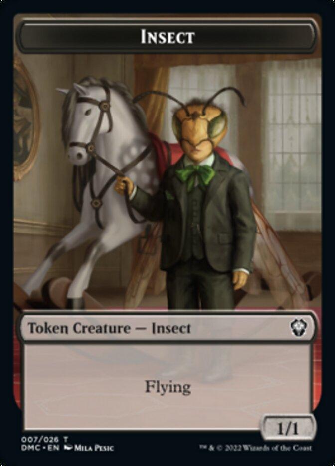 Phyrexian // Insect Double-Sided Token [Dominaria United Tokens] - Trinity Hobby