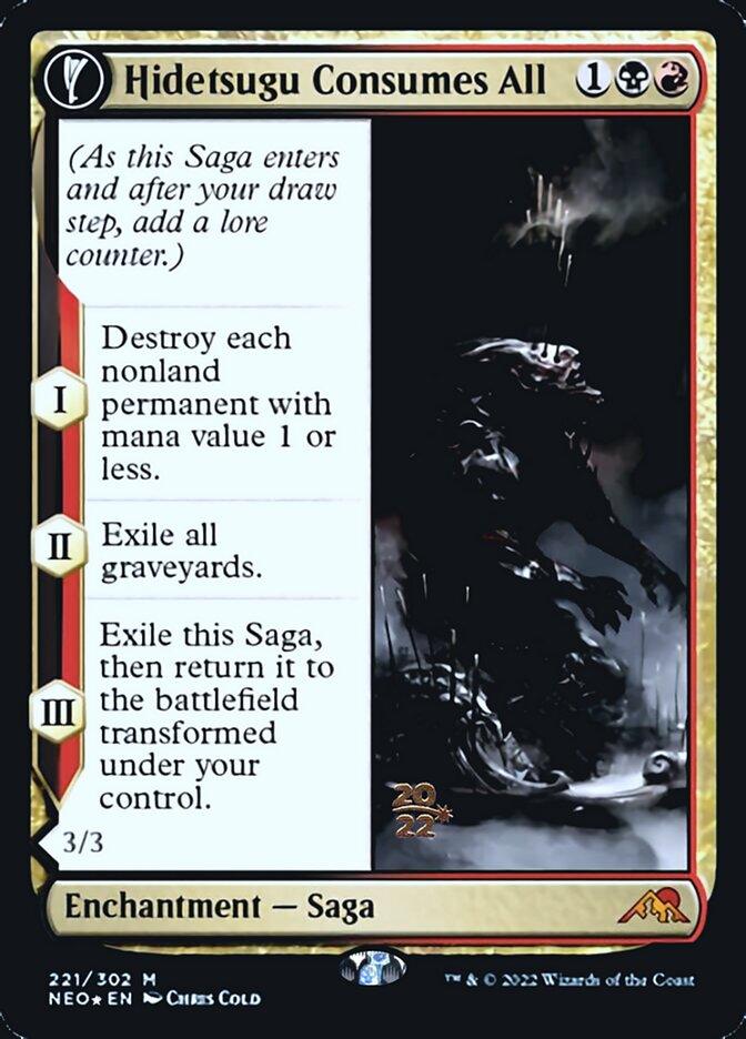 Hidetsugu Consumes All // Vessel of the All-Consuming [Kamigawa: Neon Dynasty Prerelease Promos] - Trinity Hobby