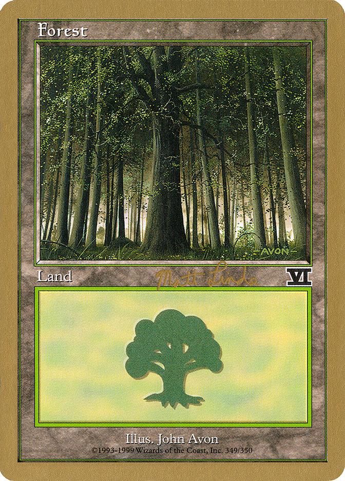Forest (ml349) (Matt Linde) [World Championship Decks 1999] - Trinity Hobby