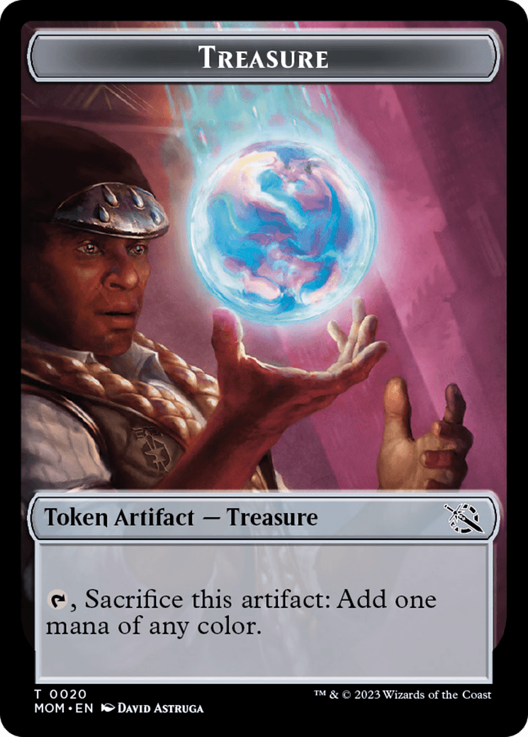 Spirt (9) // Treasure Double-Sided Token [March of the Machine Commander Tokens] - Trinity Hobby