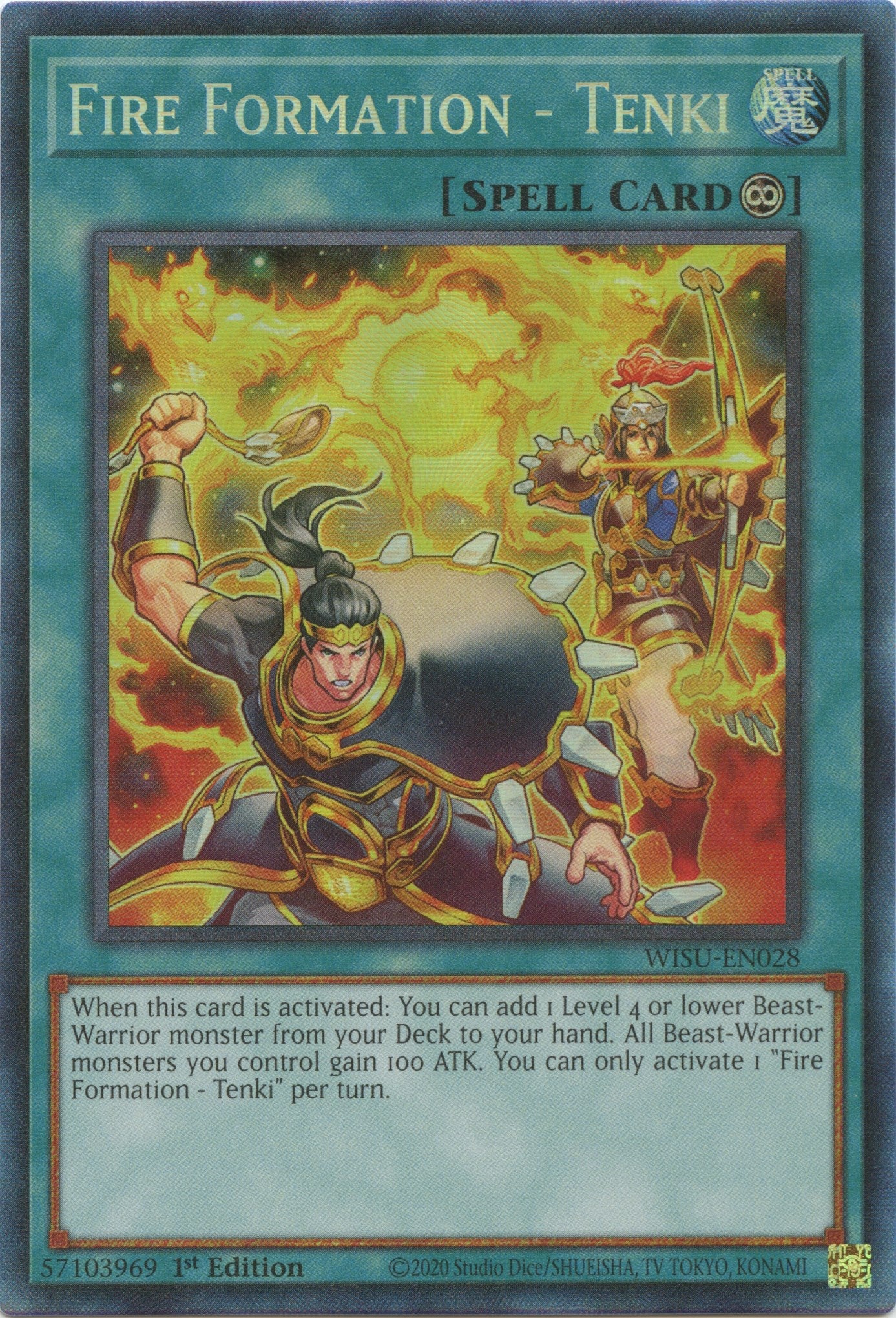 Fire Formation - Tenki [WISU-EN028] Collector's Rare - Trinity Hobby