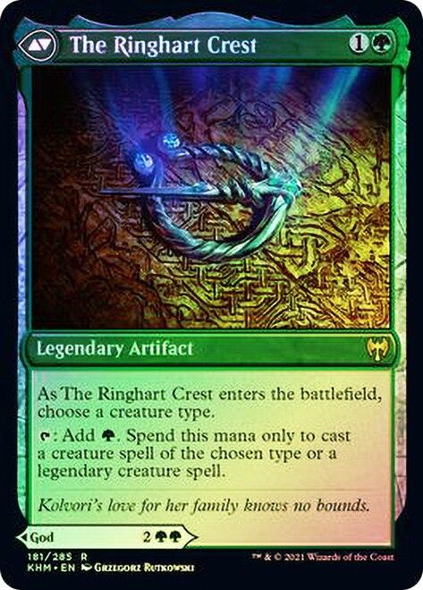 Kolvori, God of Kinship // The Ringhart Crest [Kaldheim Prerelease Promos] - Trinity Hobby