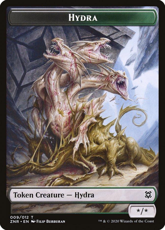 Drake // Hydra Double-Sided Token [Zendikar Rising Tokens] - Trinity Hobby