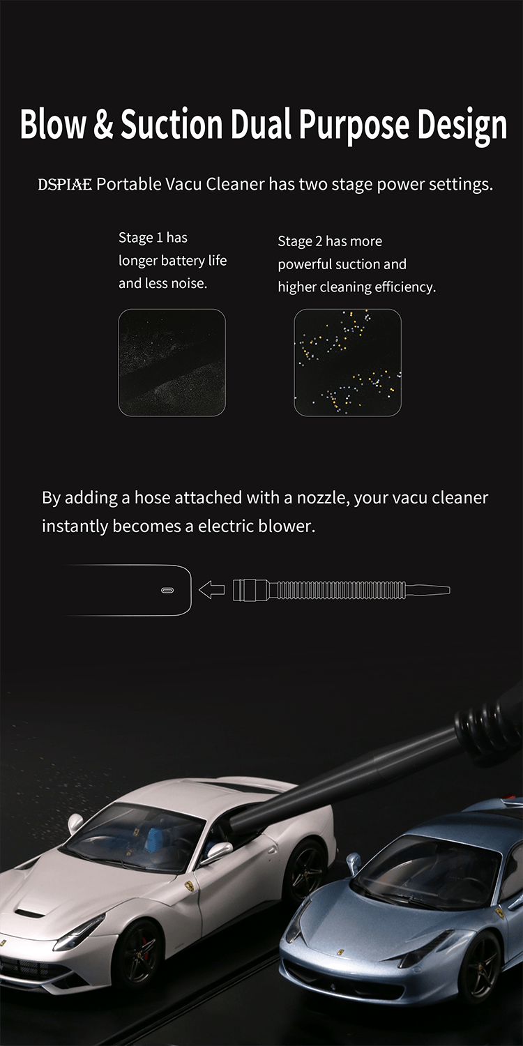 DSPIAE Portable Handheld Vacuum Cleaner - Trinity Hobby