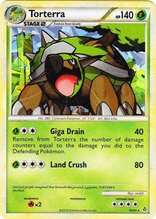 Torterra (10/95) (Cracked Ice Holo) [HeartGold & SoulSilver: Unleashed]