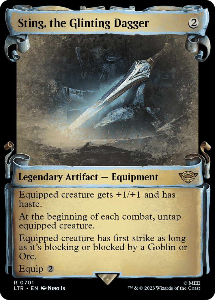 Sting, the Glinting Dagger [The Lord of the Rings: Tales of Middle-Earth Showcase Scrolls] - Trinity Hobby