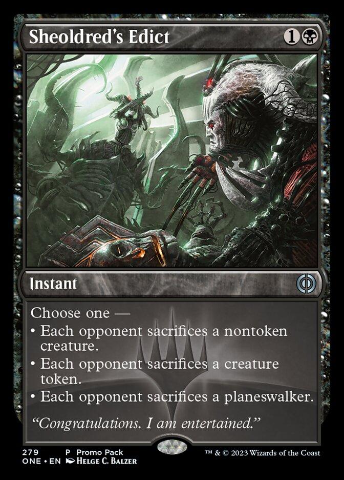 Sheoldred's Edict (Promo Pack) [Phyrexia: All Will Be One Promos] - Trinity Hobby