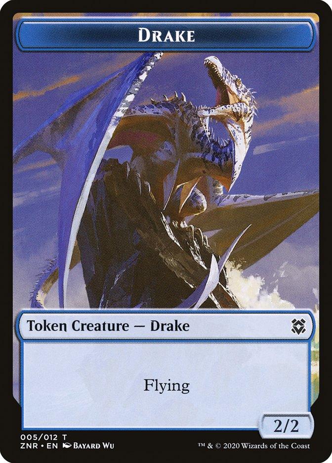 Copy // Drake Double-Sided Token [Zendikar Rising Tokens] - Trinity Hobby