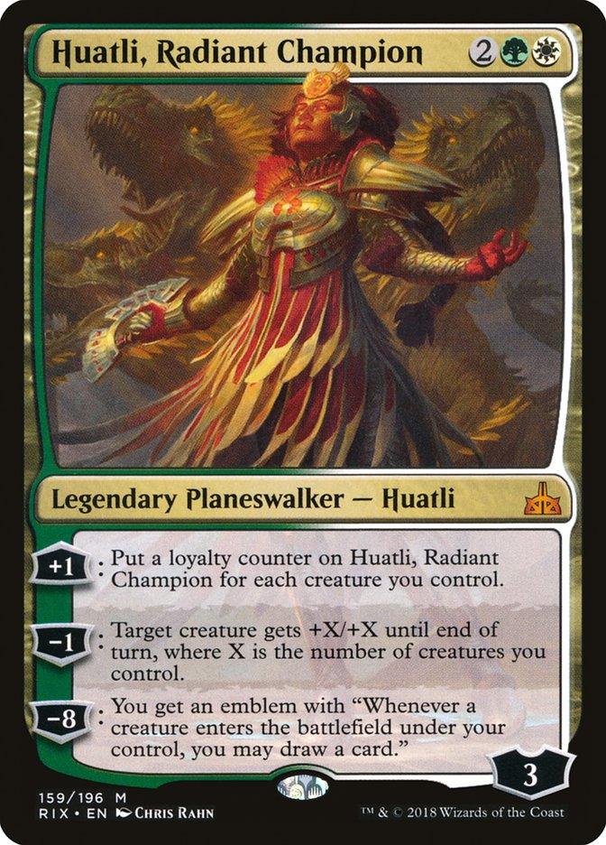 Huatli, Radiant Champion [Rivals of Ixalan] - Trinity Hobby