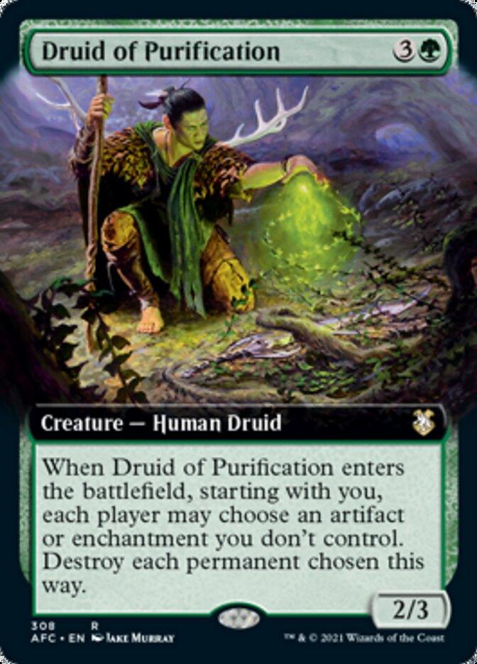 Druid of Purification (Extended Art) [Dungeons & Dragons: Adventures in the Forgotten Realms Commander] - Trinity Hobby