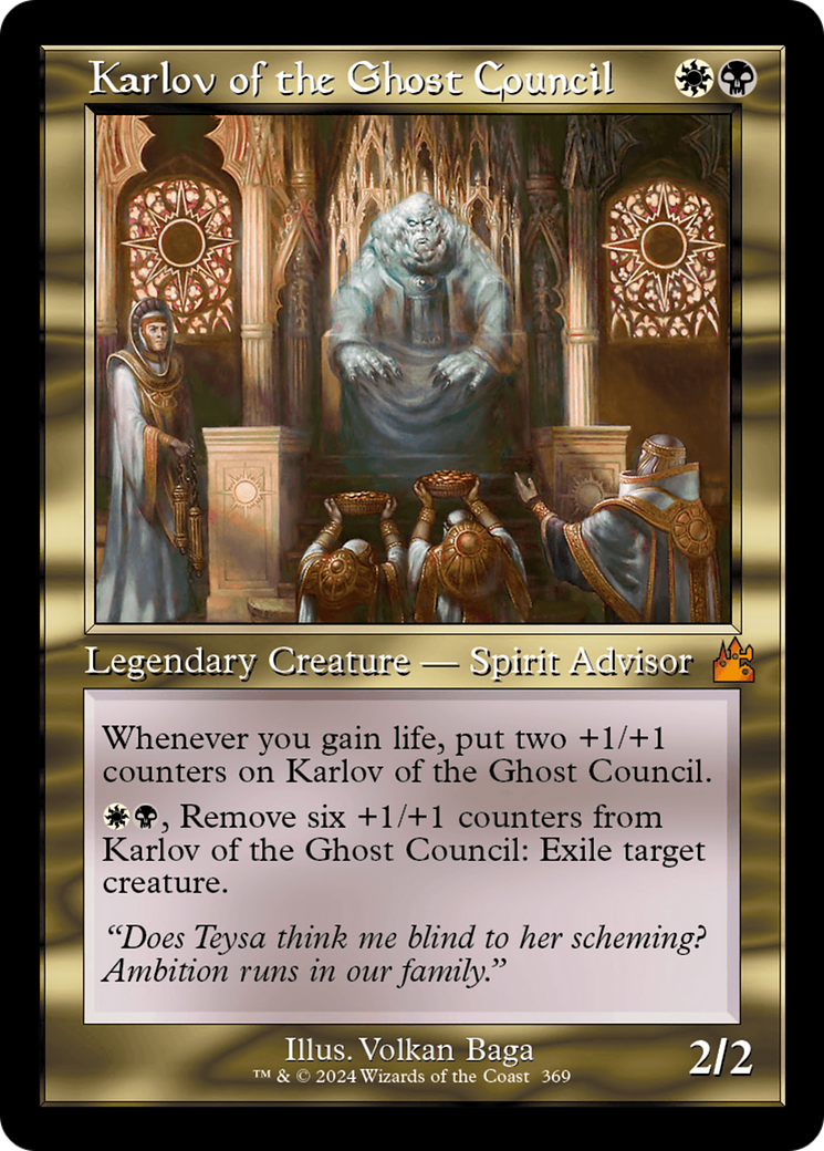 Karlov of the Ghost Council (Retro Frame) [Ravnica Remastered] - Trinity Hobby