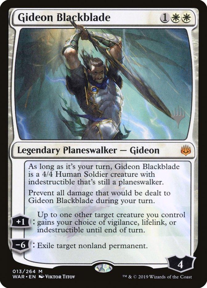 Gideon Blackblade (Promo Pack) [War of the Spark Promos] - Trinity Hobby