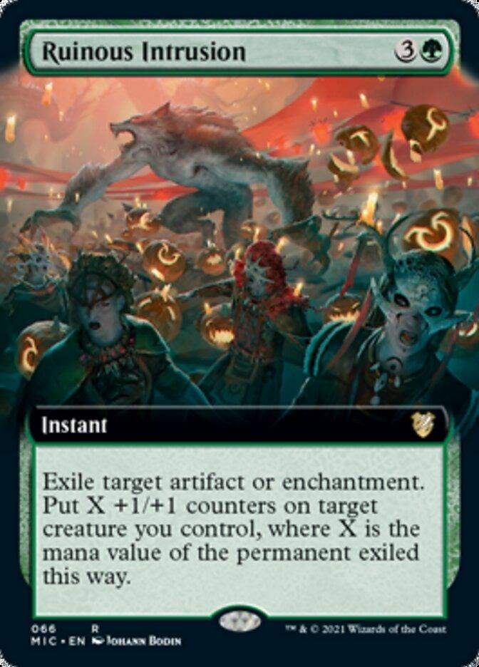 Ruinous Intrusion (Extended Art) [Innistrad: Midnight Hunt Commander] - Trinity Hobby