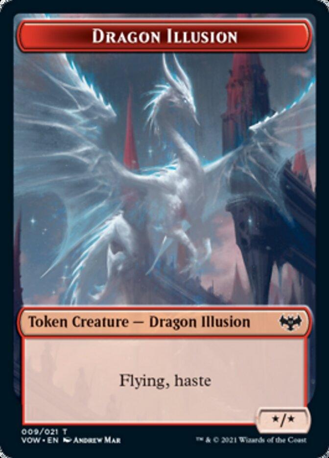 Dragon Illusion Token [Innistrad: Crimson Vow Tokens] - Trinity Hobby