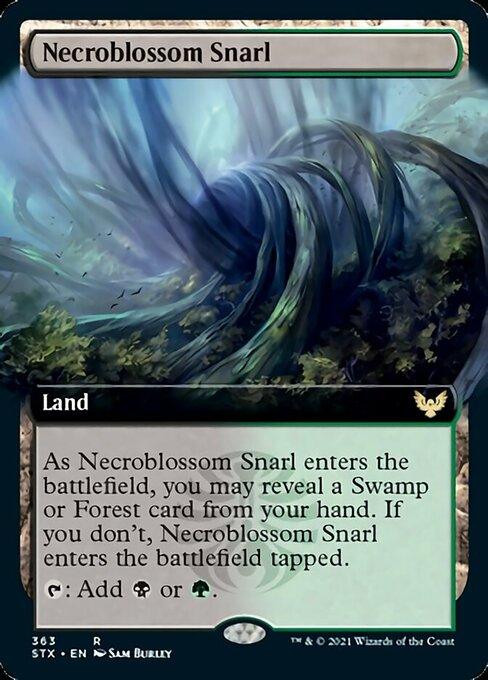Necroblossom Snarl (Extended Art) [Strixhaven: School of Mages] - Trinity Hobby