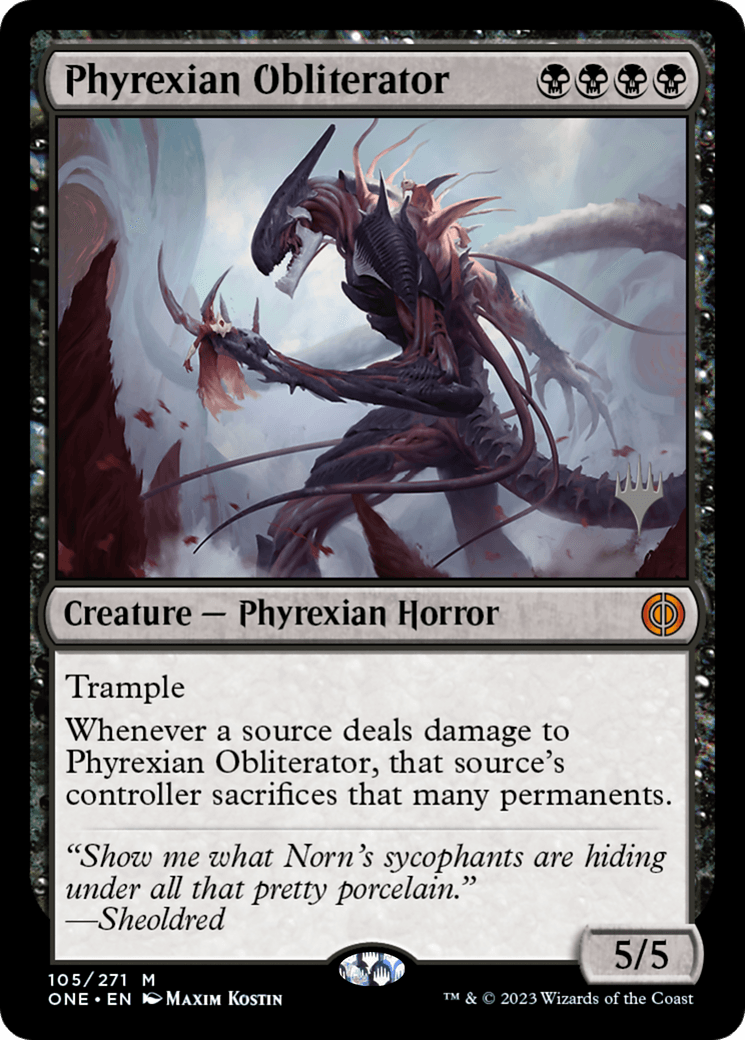 Phyrexian Obliterator (Promo Pack) [Phyrexia: All Will Be One Promos] - Trinity Hobby