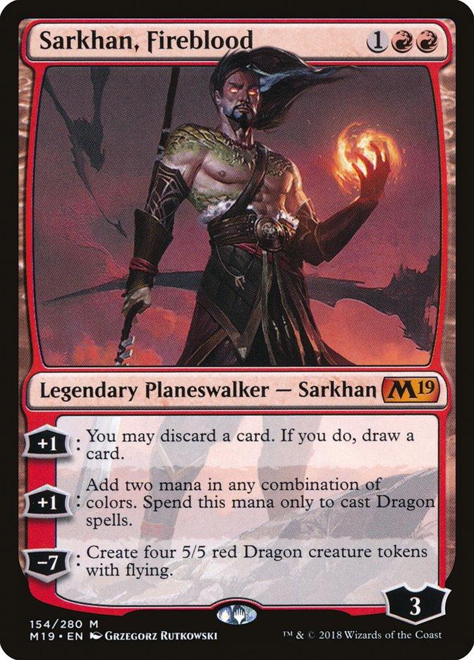 Sarkhan, Fireblood [Core Set 2019] - Trinity Hobby