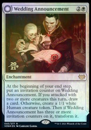 Wedding Announcement // Wedding Festivity [Innistrad: Crimson Vow Prerelease Promos] - Trinity Hobby