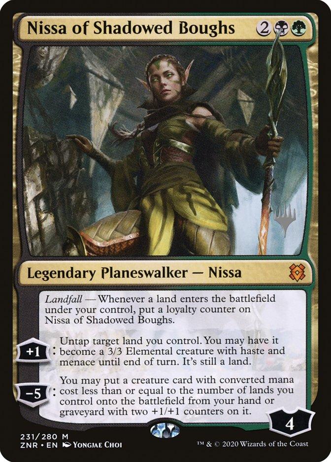 Nissa of Shadowed Boughs (Promo Pack) [Zendikar Rising Promos] - Trinity Hobby