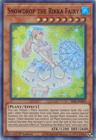 Snowdrop the Rikka Fairy [SESL-EN019] Super Rare - Trinity Hobby