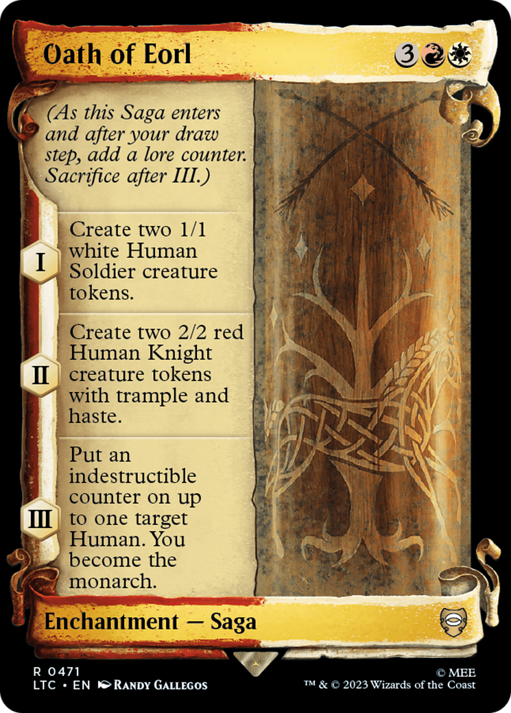 Oath of Eorl [The Lord of the Rings: Tales of Middle-Earth Commander Showcase Scrolls] - Trinity Hobby