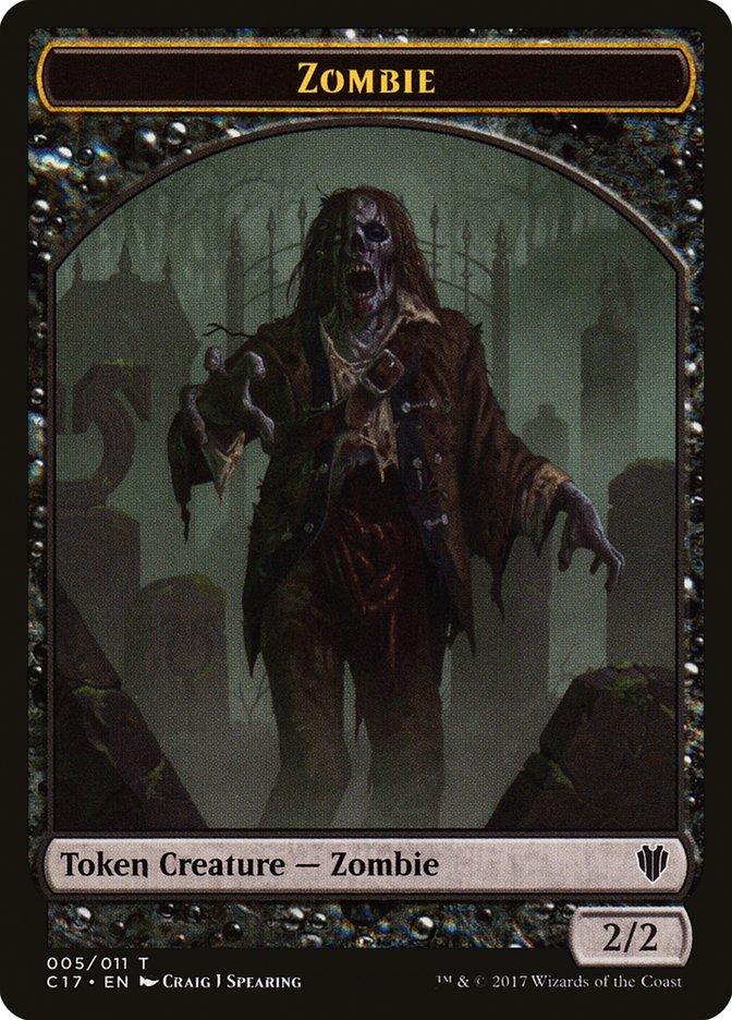 Vampire // Zombie Double-Sided Token [Commander 2017 Tokens] - Trinity Hobby