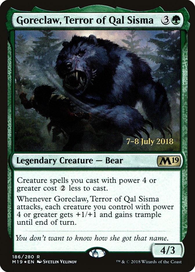 Goreclaw, Terror of Qal Sisma [Core Set 2019 Prerelease Promos] - Trinity Hobby