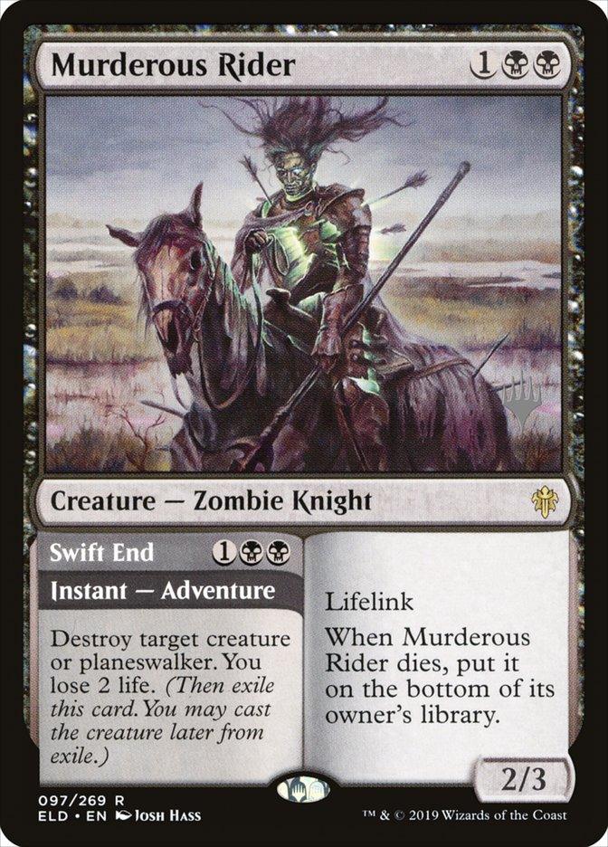 Murderous Rider // Swift End (Promo Pack) [Throne of Eldraine Promos] - Trinity Hobby