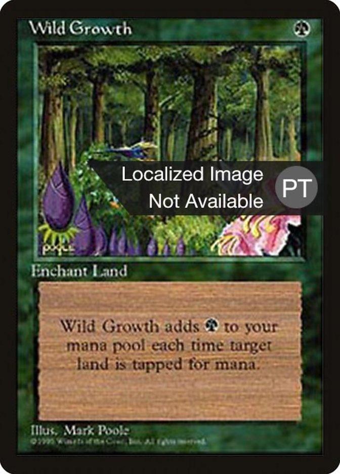 Wild Growth [Fourth Edition (Foreign Black Border)] - Trinity Hobby