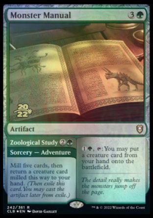 Monster Manual // Zoological Study [Commander Legends: Battle for Baldur's Gate Prerelease Promos] - Trinity Hobby