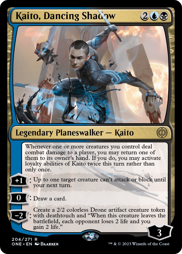 Kaito, Dancing Shadow (Promo Pack) [Phyrexia: All Will Be One Promos] - Trinity Hobby