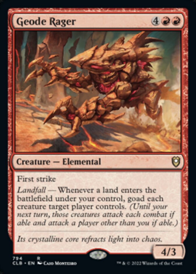 Geode Rager [Commander Legends: Battle for Baldur's Gate] - Trinity Hobby